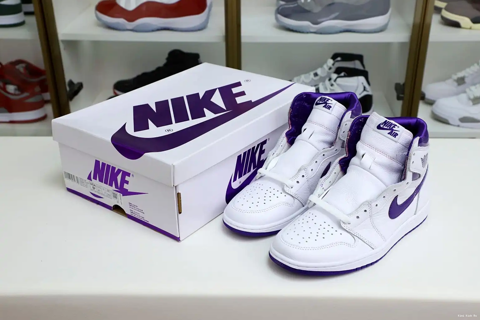 Jordan Air OG 1 High Purple Court Kimikick 0623